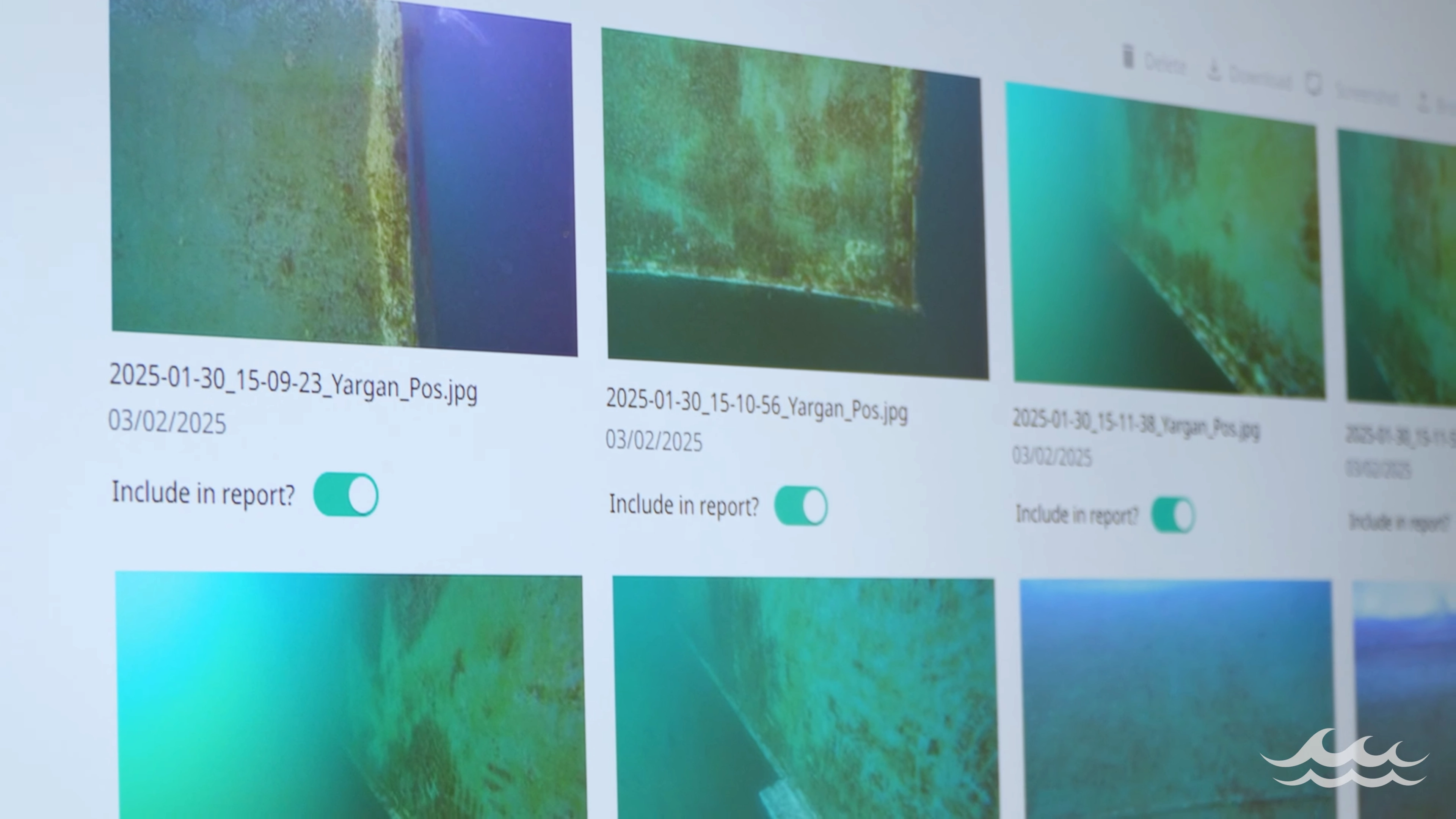 MarineStream software interface